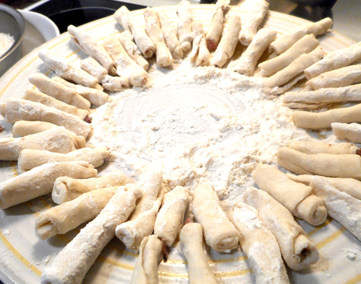 Allumettes en attente de cuisson