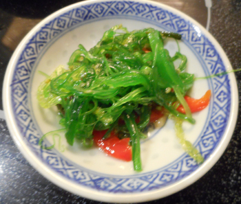 Poivrons rouges grillés, wakamé